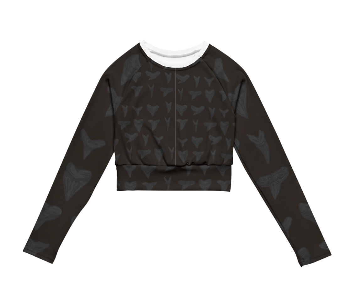 WOMEN'S LONG-SLEEVE DIVING CROP TOP