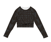 WOMEN'S LONG-SLEEVE DIVING CROP TOP